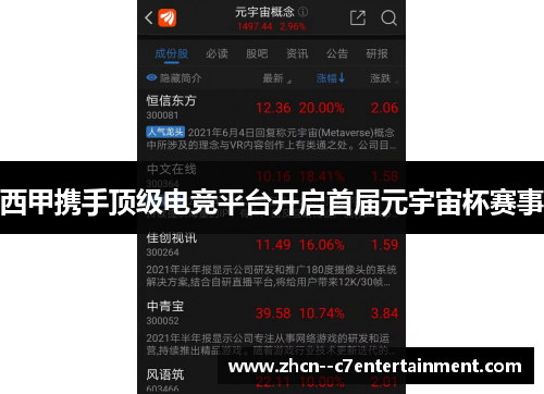 西甲携手顶级电竞平台开启首届元宇宙杯赛事